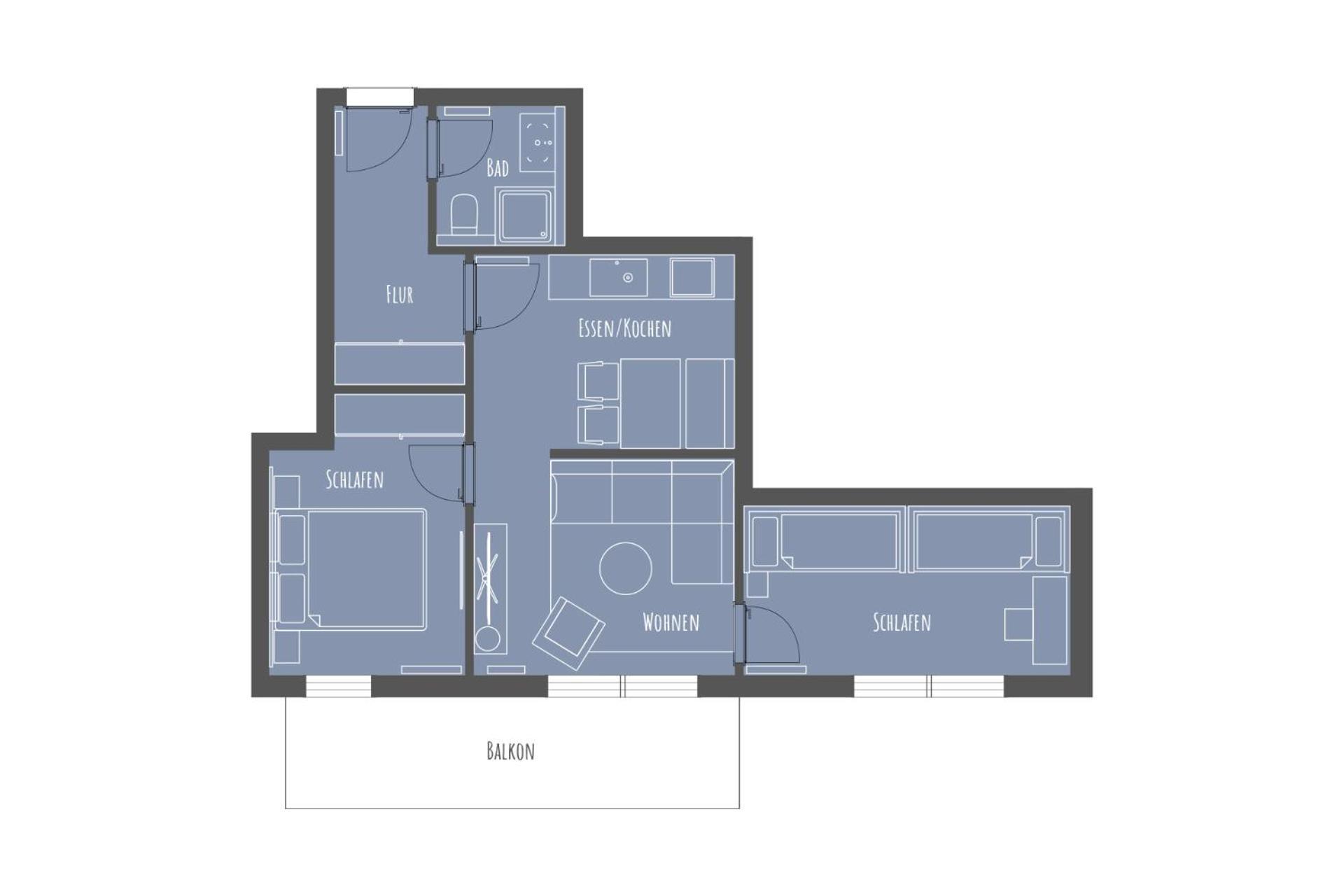 Apartmenthaus B3 Norderney Rum bild