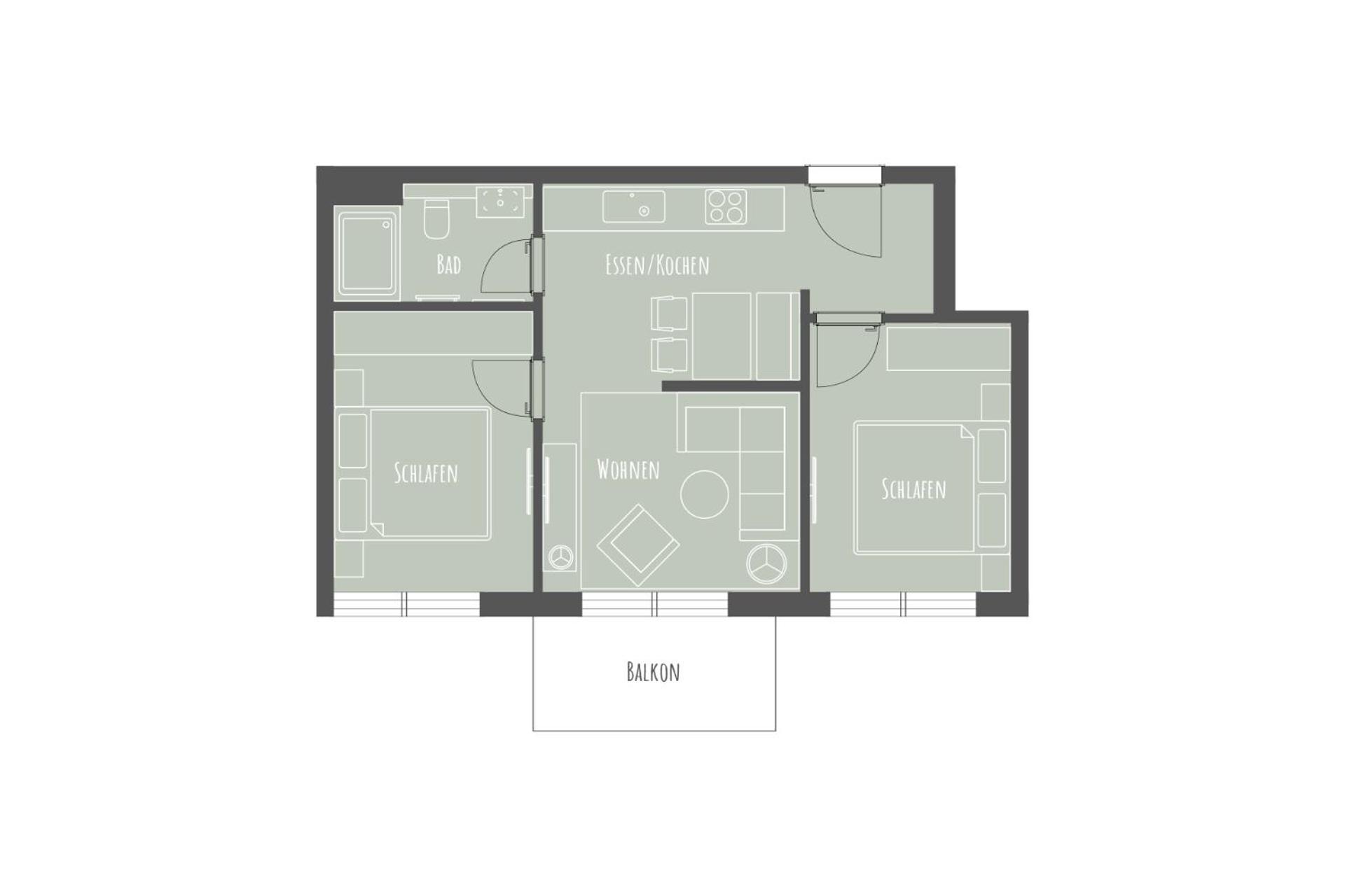 Apartmenthaus B3 Norderney Rum bild